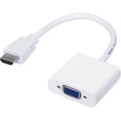 Resim Kuvars Hdmı To Vga Görüntü Projeksiyon Uyumlu Kablo Çevirici Adaptör 