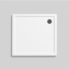 Resim - Kare Duş Teknesi Akrilik Panelli Ce Uyumlu - Sertifikalı Ürün Yükseklik: 16.5 Cm 