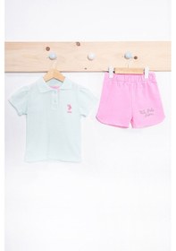 Resim U.S. Polo Assn. U.s. Polo İkili Kız Bebek Nil Yeşili Tshirt Takım 5274-29590 Nil Yeşili 