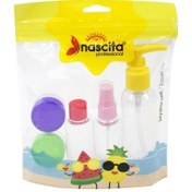 Resim Nascita 5'li Seyahat Şişe Seti Renkli 