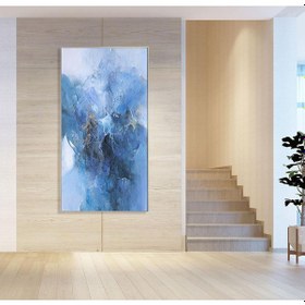 Resim Dokulu Büyük Boy El Yapımı Yağlı Boya Tablo 75x126cm 