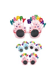 Resim Happy Birthday Pembe Parti Gözlüğü Standart 
