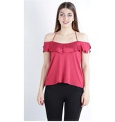 Resim Alexandergardı Askılı Fırfırlı Madonna Yaka Bluz (B20-Cmlblz02) 