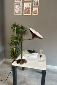 Resim Bamyum Risso Vişne Çürüğü Metal Masaüstü Okuma Lambası E27 Kablolu 