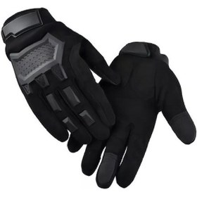 Resim Yunboo Erkekler İçin Vintage Motor Glove - Ultra İnce Lif, Isı Sağlama, Dokunmatik Ekran, El Sıkma - Kış Spor Outdoor - Yeşil/kahverengi M/l/xl 