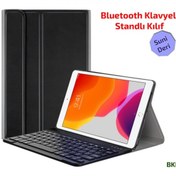 Resim iPad Uyumlu 7.Nesil 10.2 2019 - Pro 10.5 Bluetooth Klavyeli Kılıf Bkk1 