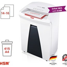 Resim HSM Securio B24 35 L Çapraz/Konfeti Kesim Evrak İmha Makinesi 