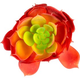 Resim Herdekora Yapay Eçeverya Sukulent Kaktüs Kırmızı 14 Cm. 