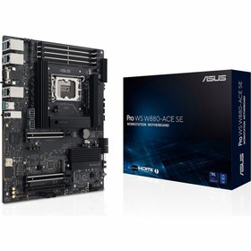 Resim ASUS Pro WS W880-ACE SE DDR5 (9066MHz)OC M.2 VGA/HDMI/USB-C PCIe 5.0 1851P ATX Anakart 