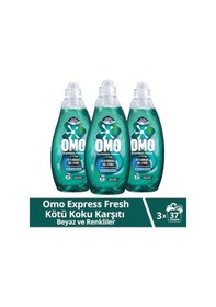 Resim Omo Express Fresh Kötü Koku Karşıtı Beyaz ve Renkliler Sıvı Çamaşır Deterjanı 3 x 1480 ML 