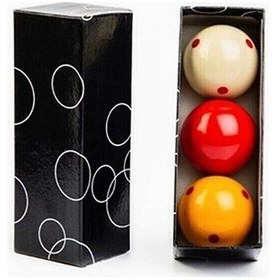 Resim Ekonomik Benekli Bilardo 3 Top 61.5mm 