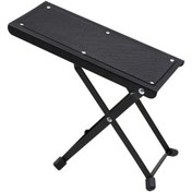 Resim Yunboo Siyah Metal Gitar Pedalı - 4 Seviye Yükseklik Ayarlı Katlanabilir Gitar Ayak Tahtası 