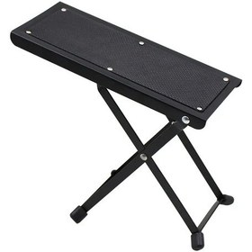 Resim Yunboo Siyah Metal Gitar Pedalı - 4 Seviye Yükseklik Ayarlı Katlanabilir Gitar Ayak Tahtası 