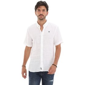 Resim Timberland Ss Linen Shirt Erkek Gömlek Beyaz 