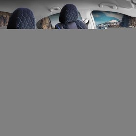 Resim Citroen Xsara Uyumlu Yarı Deri Oto Koltuk Kılıfı Ön Arka Set Chester Serisi Siyah Mavi Fs 