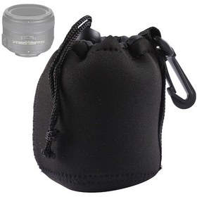 Resim Neopren Slr Kamera Lensi Taşıma Çantası Çantası Karabina İle Çanta, Boyut: 8x10cm Siyah Diğer Diğer 