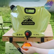 Resim 7.99L Taşınabilir Su Konteyneri Musluklu - Katlanabilir, Hafif ve Dayanıklı PET Malzeme, Kamp, Yürüyüş, Seyahat ve Açık Hava Aktiviteleri için İdeal, Kamp Su Bardağı 