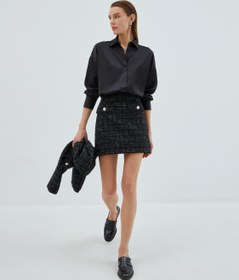 Resim Saten Gömlek Uzun Kollu 