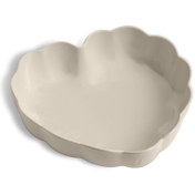 Resim Emile Henry Madeleine Fırın Kabı Kalp 6,5 x 24,5 x 26,5 cm Ekru 