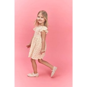 Resim DeFacto Çiçek Desenli Fırfırlı Kısa Kollu Elbise Kız Bebek H2176A526SM 