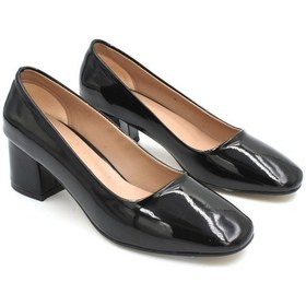 Resim Prego Rugan Topuklu Kadın Ayakkabı Siyah Siyah 