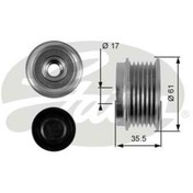 Resim GATES OAP7100 ALTERNATÖR KASNAĞI CAPTIVA LACETTI / VITO 108 110 2 