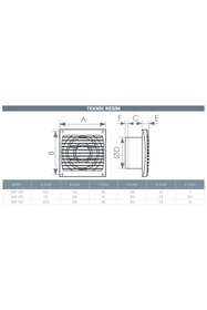 Resim Kayı Banyo Wc Fanı 100 lük-100m3/h 