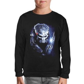 Resim AVP - Predator Siyah Çocuk Sweatshirt - Siyah / 10 Yaş 