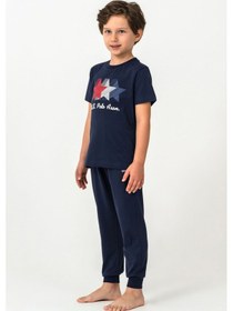Resim U.s. Polo Assn. Erkek Çocuk Lacivert Pijama Takım 5274-49846 Lacivert 