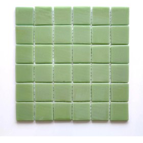 Resim Mutfak Tezgah Arası, Havuz, Banyo, Sauna, Spa, Iç ve Dış Dekorasyonda Tüm Yüzeyler Için, Mint Yeşili, 31,5X31,5CM. Fileli Cam Mozaik. (5 File Karo = 0.5 M2 Fiyatıdır ) 