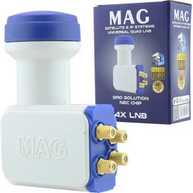 Resim Magbox 4'lü Lnb Full HD+3D+4K Uyumlu 