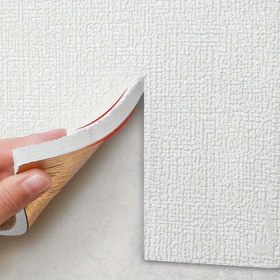 Resim Kendinden Yapışkanlı Keten Duvar Kağıdı 5M Rulo - Düz Eşleşme 3D Dokulu Yıkanabilir Duvar Kaplaması, Kolay Kurulum Kalın Su Geçirmez Nem Geçirmez Dekorasyon Yatak Odası, Kiralık Yenileme 