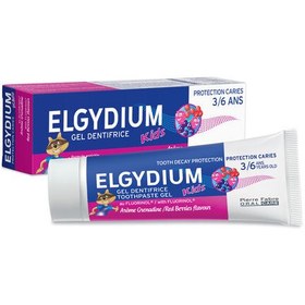 Resim Elgydium Kırmızı Meyveler Aromalı 3-6 Yaş Çocuk Diş Macunu 50 ml 