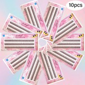 Resim 10 Kutu lvcheryl 8-12mm C-Kıvrım Balık Kuyruğu Sahte Kirpikler - Doğal Hafif Dolgunluklu DIY Kirpik Uzatma Seti, Başlangıçlar İçin Yeniden Kullanılabilir Kirpik Tüyleri, Uygun Fiyatlı ve Kolay Uygulanır, Kirpik Uzatma Aksesuarları 