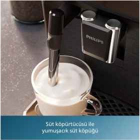Resim Philips 2200 Serisi Tam otomatik Süt Köpürtücülü Otomatik Kahve ve Espresso Makinesi EP2220+ 1kg Tchibo Kahve 