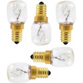 Resim Parmis Universal Ankastre Fırın 15 Watt Gün Işığı 300° Halojen Ampül 5pc 