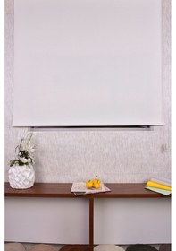 Resim Ekru Karartma Düz Etek Dilimsiz Ds-screen 1 Blackout Zebra Stor Güneşlik Perde 240 X 240 