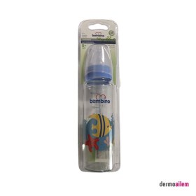 Resim Bambino Cam Biberon 225 ml Blister Mavi B014 