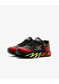 Resim Vans Erkek Çocuk Siyah Işıklı Spor Ayakkabı Siyah-Kırmızı 