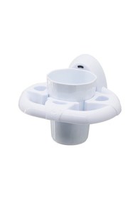 Resim Diş Fırçalık Beyaz Plastik Yapışkanlı - Duvara Monte 5570 