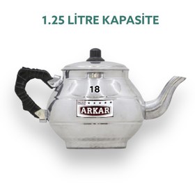 Resim YILDIZ ARKAR Alüminyum Semaver Demlik 1,25 Litre No:18 