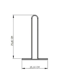 Resim Edora Home Rose Kağıt Rulo Havluluk - Metal Paslanmaz Yeşil 