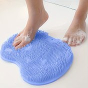 Resim Çok Fonksiyonlu Tembel Arkası Ovucu, Masaj Banyo Fırçası, Ayak Ovucu Mat, Kaymaz Mat, Vakumlu Ayak Ovucu Mat Banyo İçin. 
