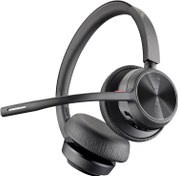 Resim Poly - Voyager 4320 UC Kablosuz Kulaklık + Şarj Standı (Plantronics) - Boom Mikrofonlu Kulaklık - USB-A Bluetooth Adaptörü ile PC/Mac'e Bağlayın - Takımlar, yakınlaştırma ve daha fazlası ile çalışır 