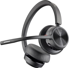 Resim Poly - Voyager 4320 UC Kablosuz Kulaklık + Şarj Standı (Plantronics) - Boom Mikrofonlu Kulaklık - USB-A Bluetooth Adaptörü ile PC/Mac'e Bağlayın - Takımlar, yakınlaştırma ve daha fazlası ile çalışır 