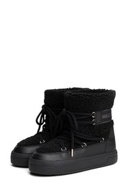 Resim Tommy Hilfiger FAUX SHEARLING SNOWBOOT Siyah Kadın Kar Botu 