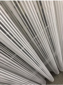 Resim Tül Perde Sık Burgu Düz Armür Etek Kurşunlu Ekru 