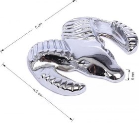 Resim Ledshop Döküm Arma Koç Kafası Krom 2 Adet 