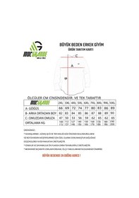 Resim Mocgrande Büyük Beden Erkek Cepli Gömlek Colourful Square 23364 L 