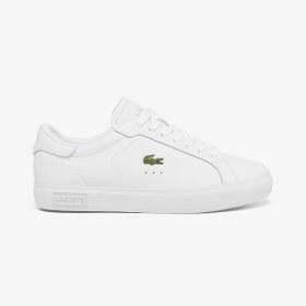 Resim Lacoste Powercourt Leather Kadın Beyaz Sneaker 